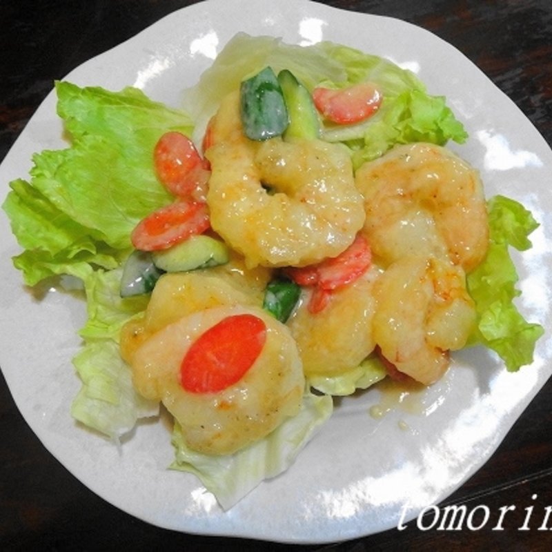 海老マヨネーズ炒め(おだい処近次)