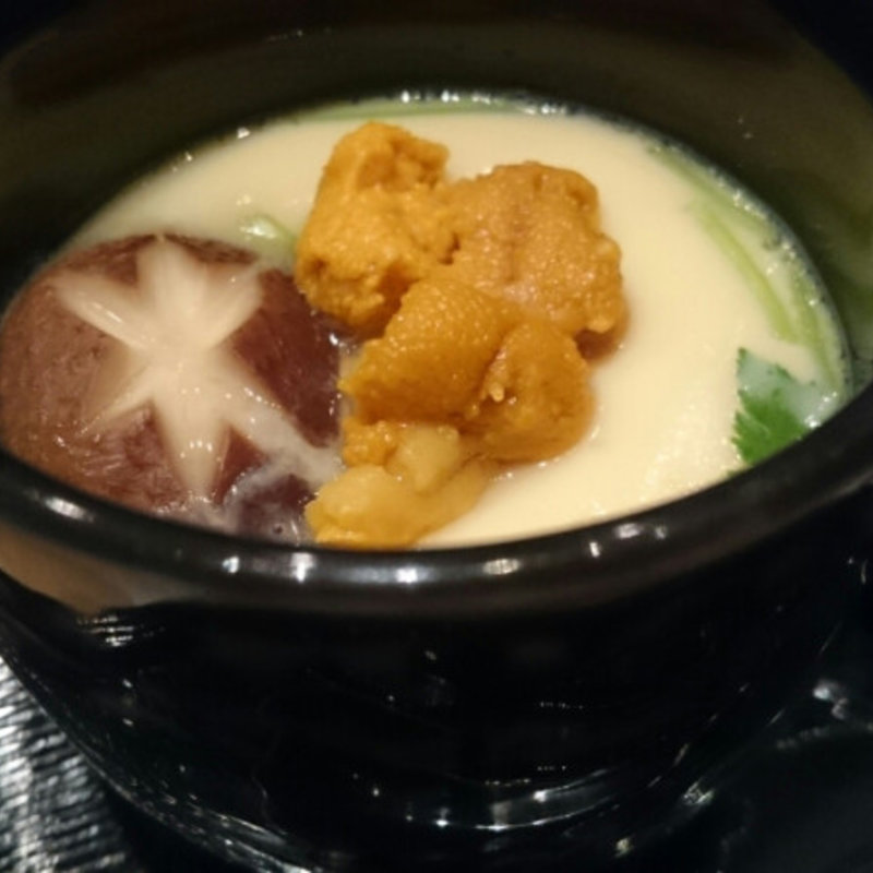 雲丹の茶碗蒸し(おたる政寿司 銀座)