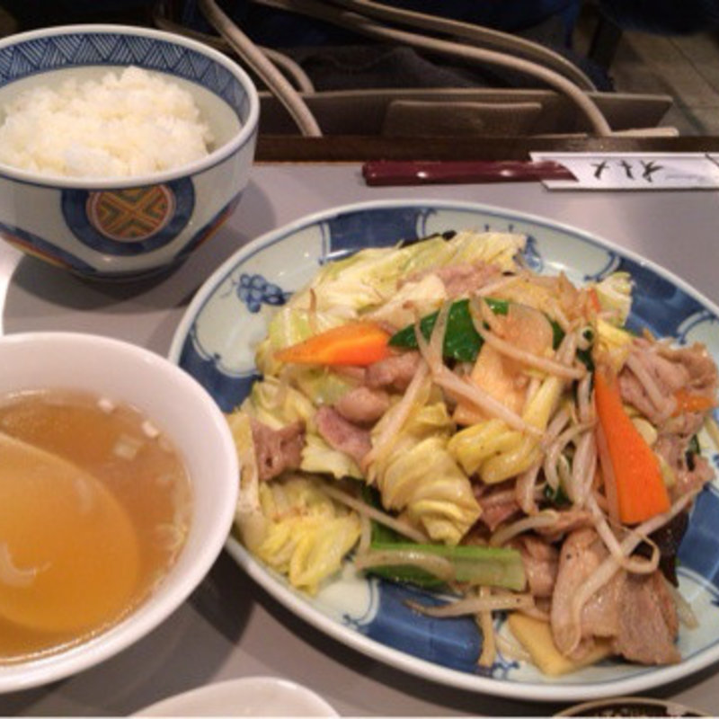 肉野菜炒め定食(オトメ)