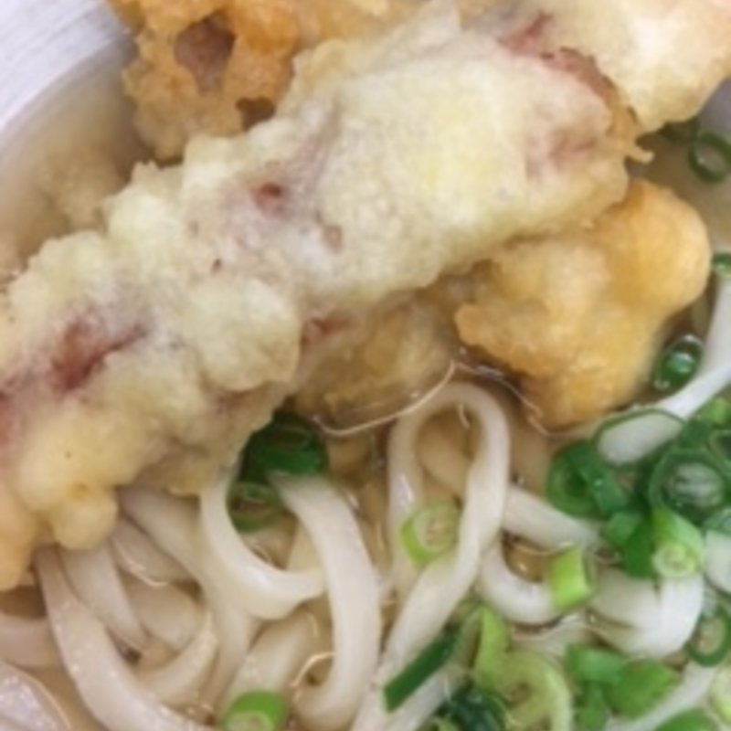 ちくわとり天うどん(おにやんま　五反田本店)