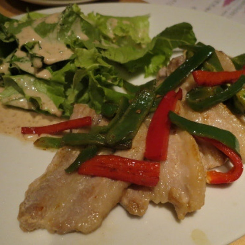 豚バラの塩レモン炒め(おまっとさん 絆)