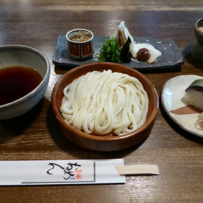 おめんと鯖寿司セット(おめん 銀閣寺本店 )
