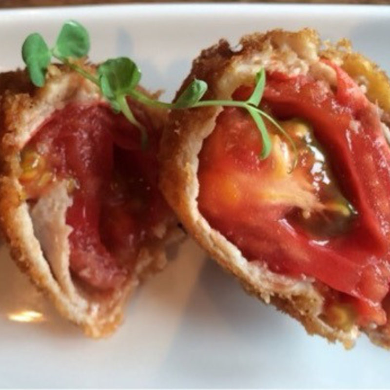 トマトのﾛｰﾙｶﾂ(ｵﾘｵﾘ)