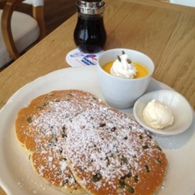 パンプキンパンケーキセット(オリジナルパンケーキハウス 原宿店 )