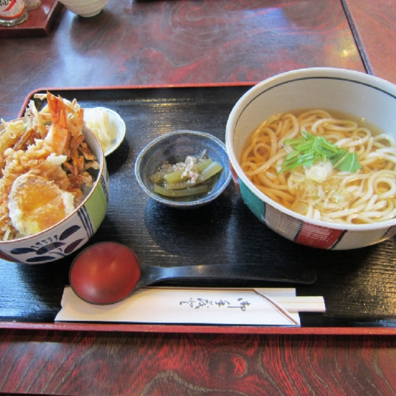 天丼セット(お多福)