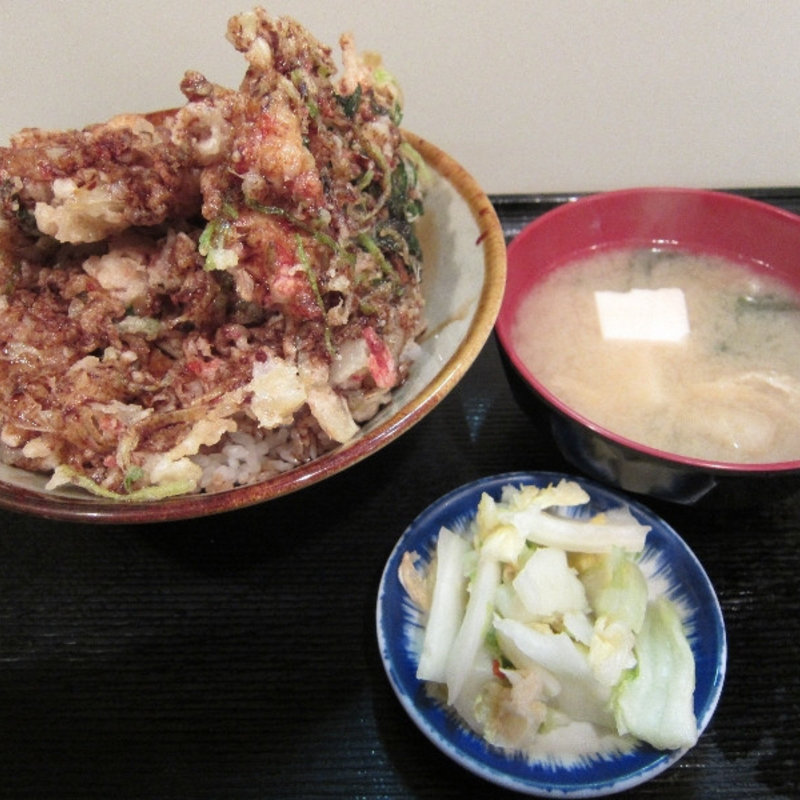かき揚げ丼(お多福)