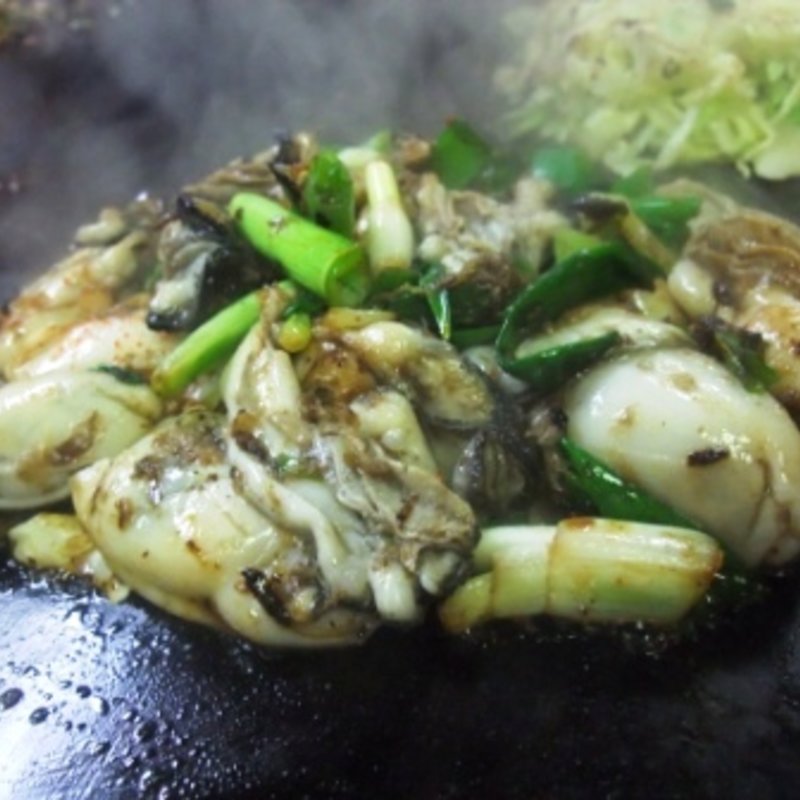 カキ焼き(お好み焼　浜屋(みっちゃん）)