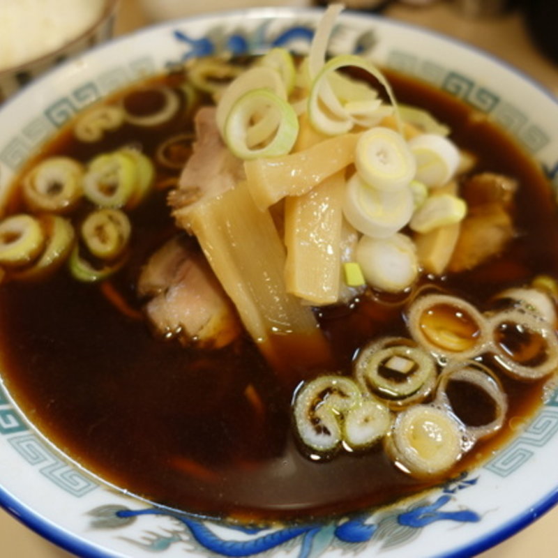 富山ブラックラーメン並(お食事処　喜八 （きはち）)