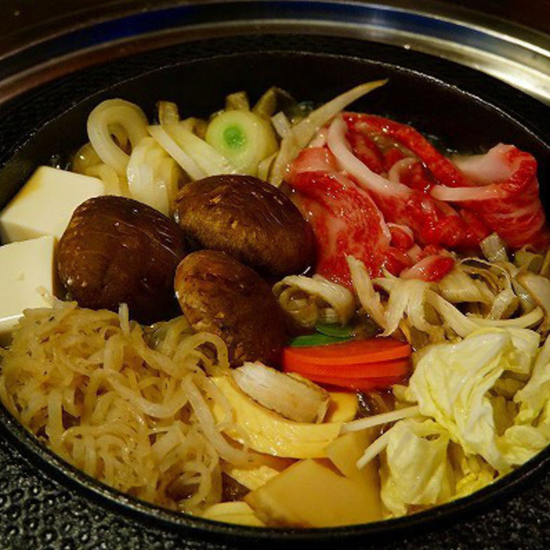 すき焼き(姫路の軽井沢 ガーデン石倉)