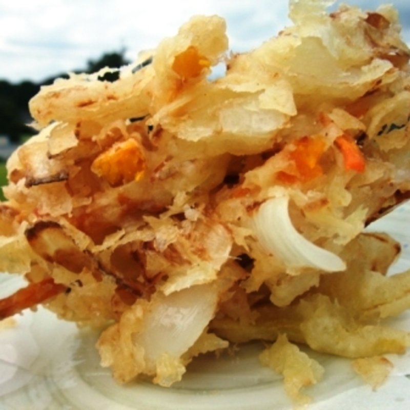 地元野菜のかきあげ(がいな製麺所)