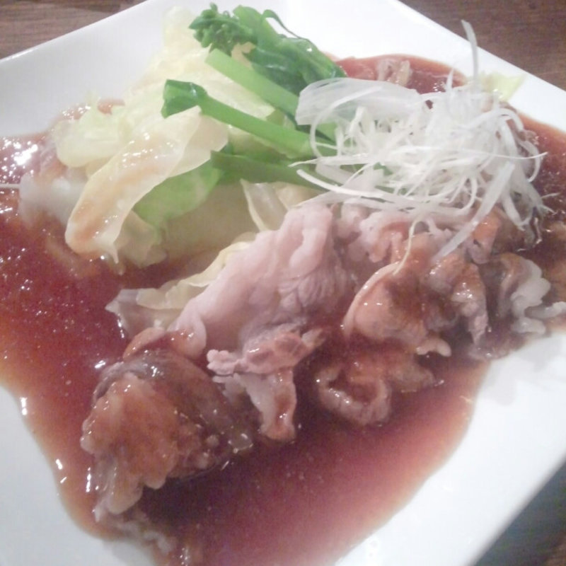 春キャベツと和牛しゃぶしゃぶおろしポン酢ソース(かこも 神戸住吉店)