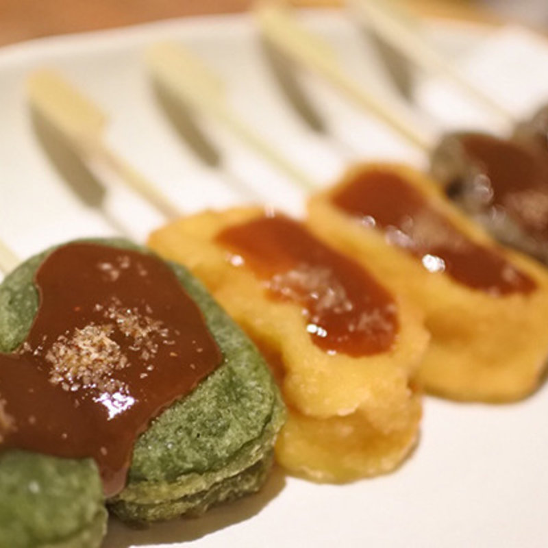 生麩田楽の串カツ(カジュアルダイニング ちゃあむ)