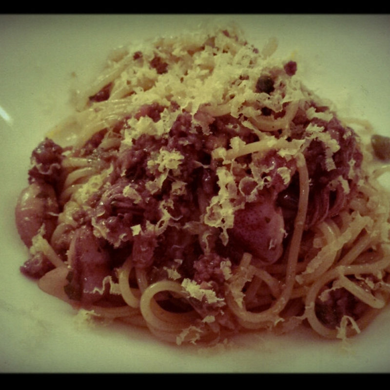 ホタルイカのラグーソース(リストランテ カステッロ)