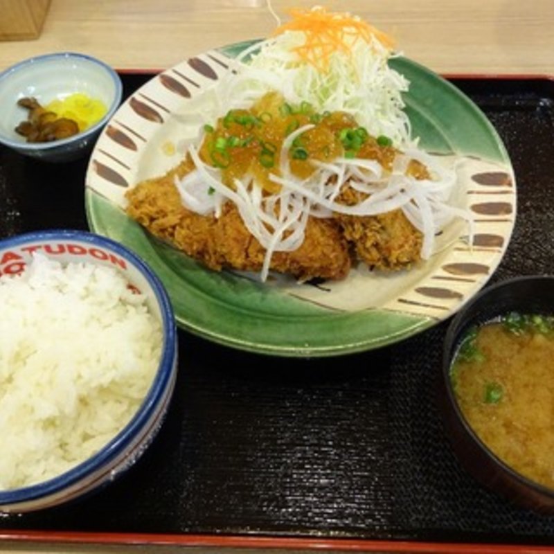 かつおフライ定食(かつさと 本郷台店)