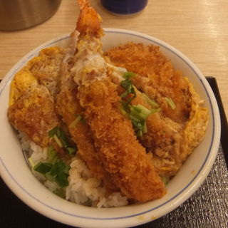 海老・ヒレ・メンチカツ丼(かつや 田町店 )