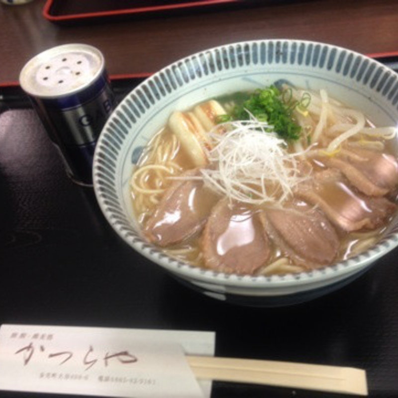 鴨肉ラーメンセット(かつらや)