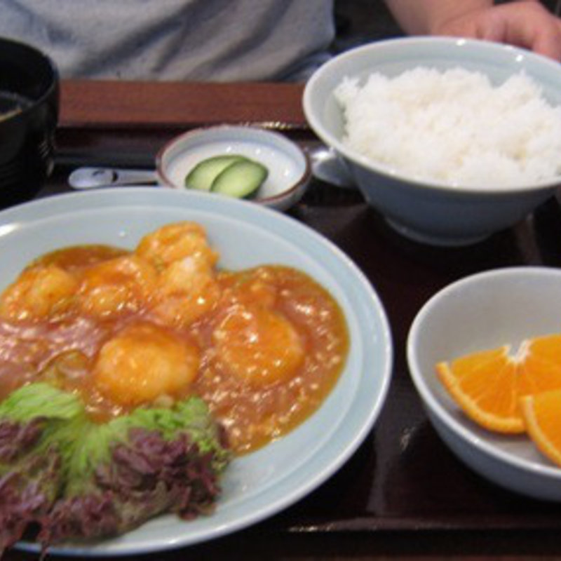 エビチリ定食(中華厨房kaname)
