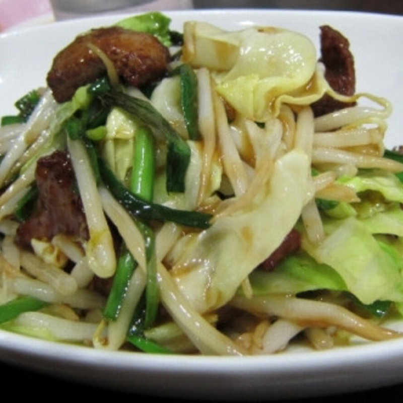 レバニラ炒め(かな芽)