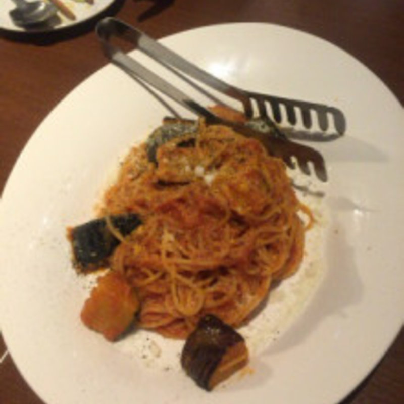 ナスのトマトソースパスタ(The Party 今泉)