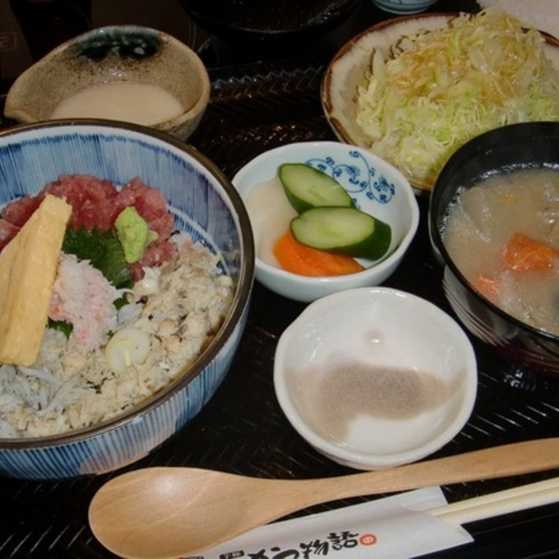 彩り三色丼セット(かに本舗がんこ屋 )