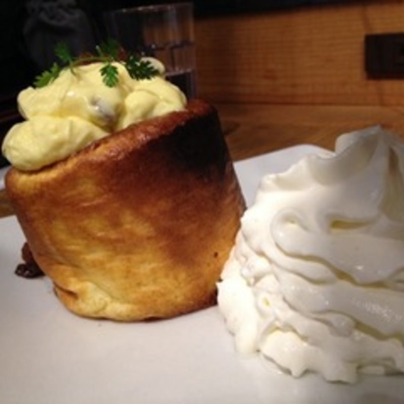 ラムレーズンカスタード(コラボカフェ Cafe ASAN パンケーキ御徒町)