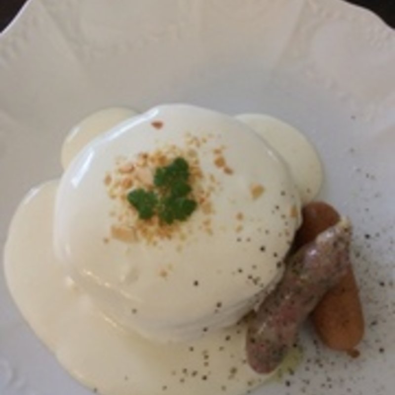 塩チーズクリームパンケーキ (カフェ アンジェ)