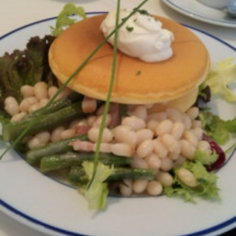 白いんげん豆のパンケーキ(カフェナチュレ )