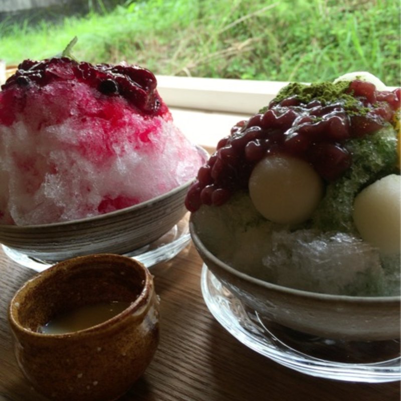 朝宮抹茶小倉 かき氷(かまーとの森 )