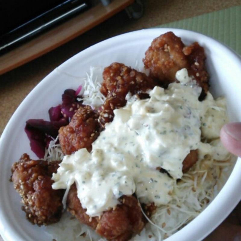 甘ダレチキンのタルタル丼大盛(からあげ専門 寺田商店 石岡店 )