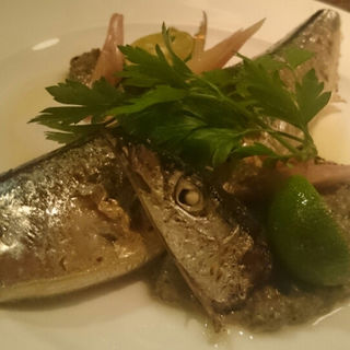 秋刀魚のコンフィ(カレーとワイン ポール （curry et les vins PAUL）)