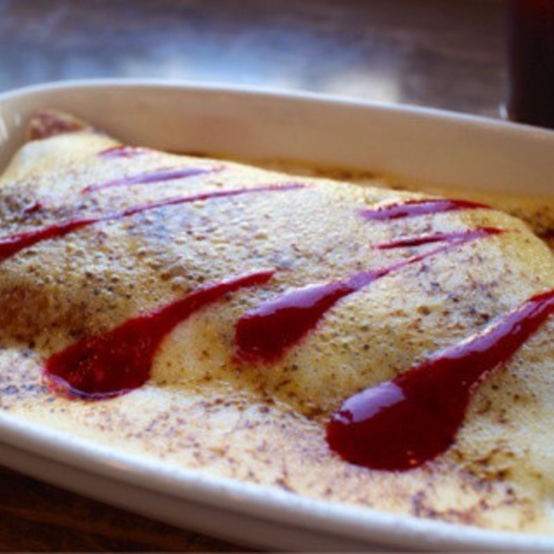 クレープ オ フリュイのグラタン仕立て(ガレットリア)