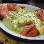 ホワイトアスパラと筍とトマトとチーズのオープン焼き(かんちゃん)