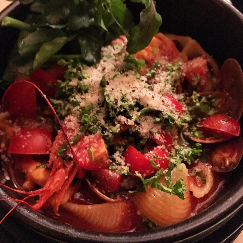 たっぷり魚介の濃厚トマトスープ(cafebar LOCO)