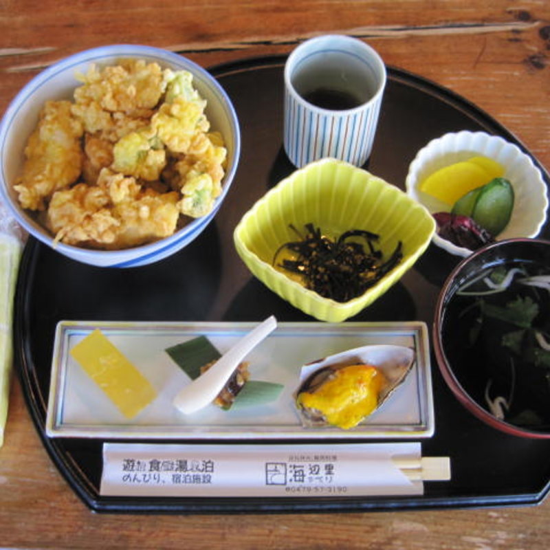 ふぐの天丼定食(カントリーハウス 海辺里)
