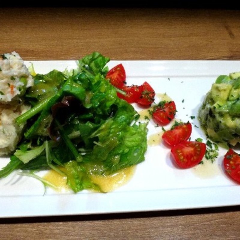 ポテトサラダ＆アボガドとカニのサラダ(キッチン ラフト)