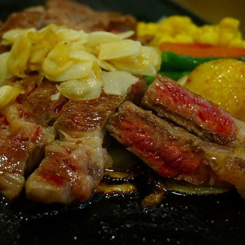 黒毛和牛ロースステーキコース(キッチン 五斗米 今宿店)