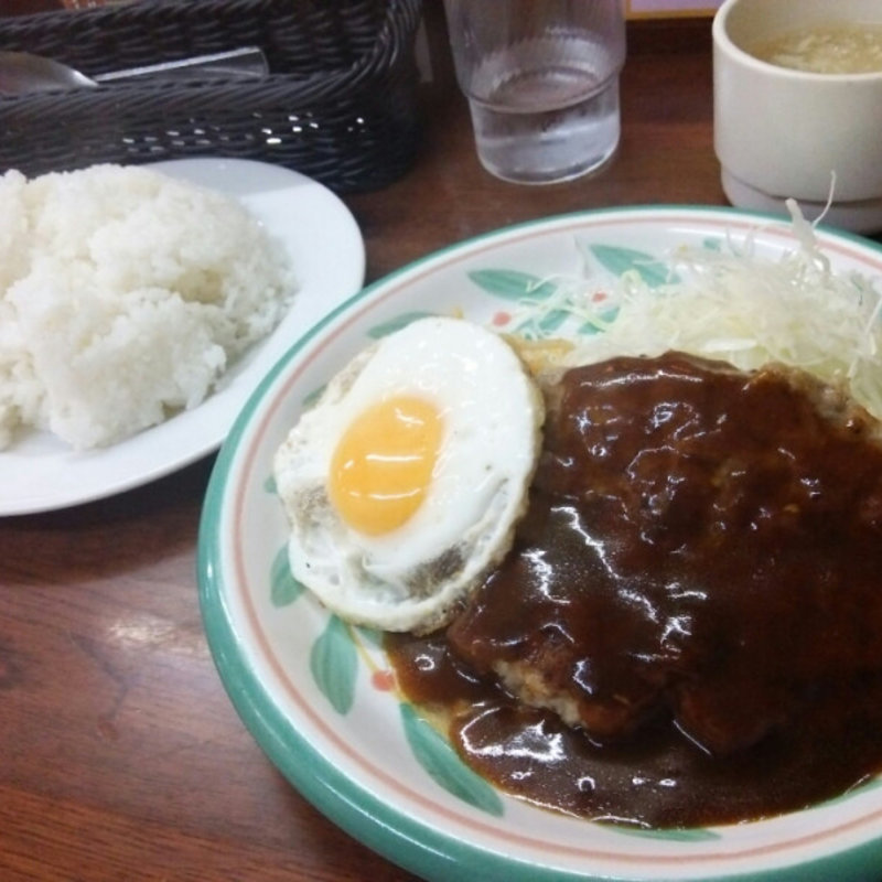 デミたまハンバーグ定食(キッチンセブン 街のハンバーグ屋さん 浅草橋店 )