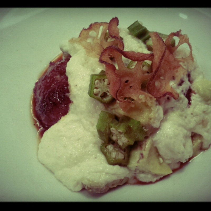 アボカドとわさびの山かけハンバーグ(キッチンツナグ （kitchen tsunagu）)