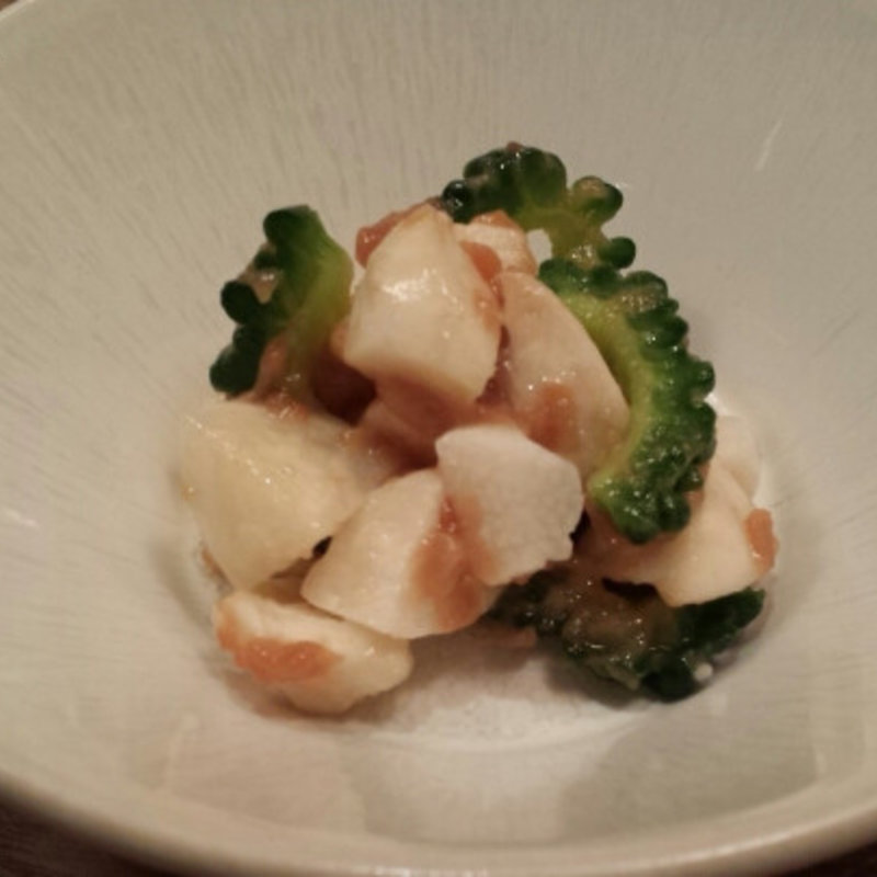 山芋、かぶ、ゴーヤの梅あえ(キッチンツナグ （kitchen tsunagu）)