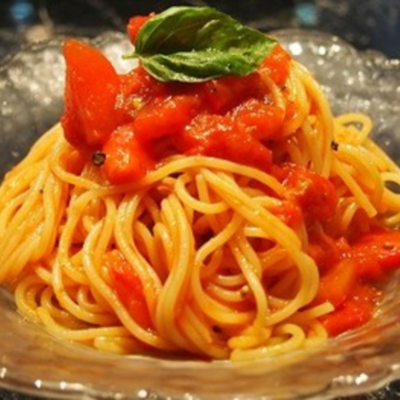 冷製トマトパスタ(キッチンピコちゃん)