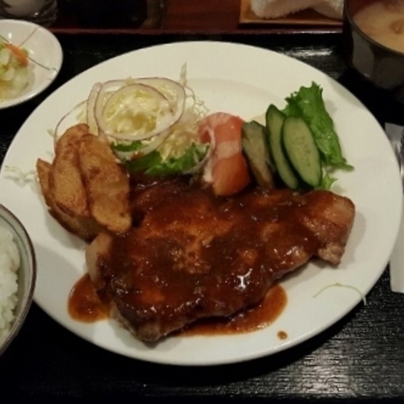 ポークケチャップ定食(キッチン一力 （イチリキ）)