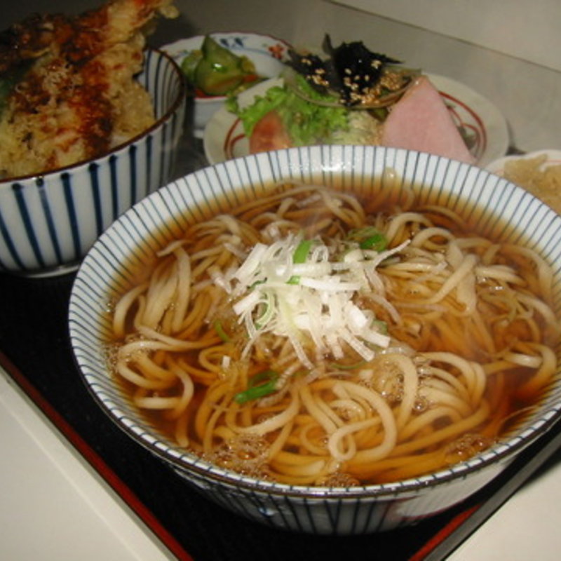 天丼セット(温)(きつ井)