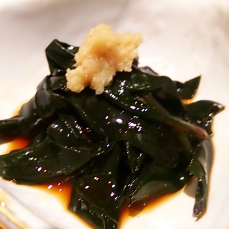 <加賀野菜> 金 時 草 の 酢 の 物(きときと 赤坂本店 )