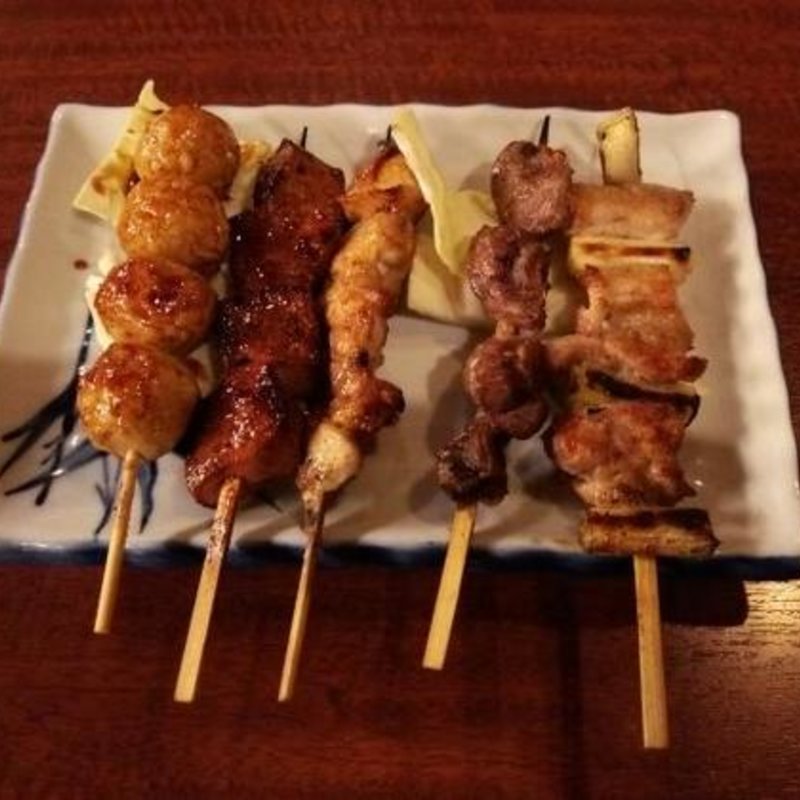 串焼きの盛り合わせ(きも善)