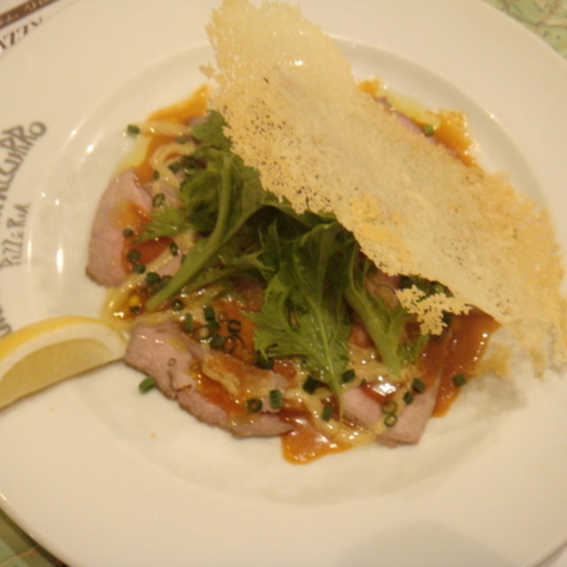 牛のタタキイタリアン(captain's cook AZZURRO)