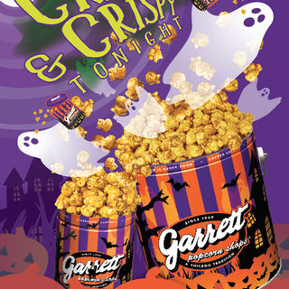 ”パンプキンパイ”＆限定デザイン缶Halloween缶(ギャレットポップコーンショップス 東京駅店 (Garrett Popcorn Shops)
