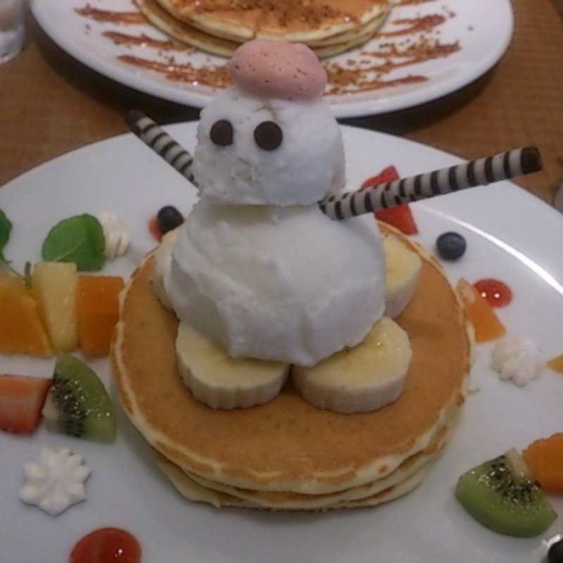 スノーマンパンケーキ(キャンベル・アーリー 博多店)