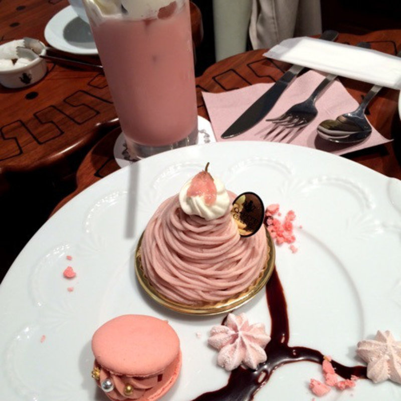 桜モンブラン(キューポット カフェ 本店 （Q-pot CAFE）)