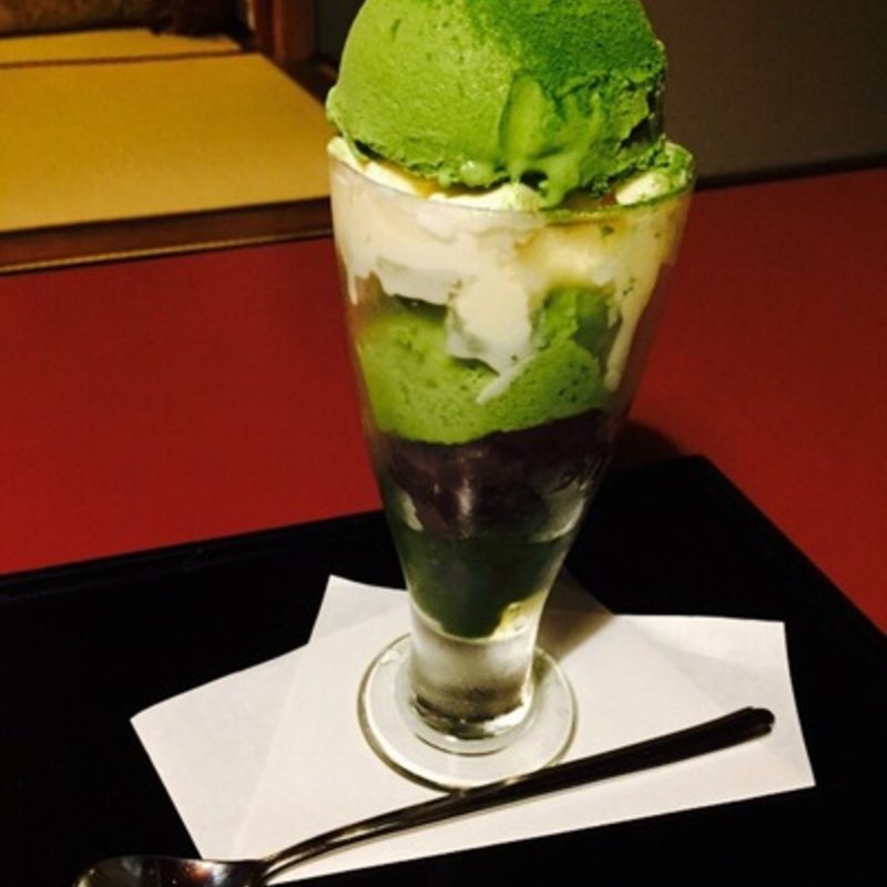 抹茶ババロアパフェ(ぎをん小森)