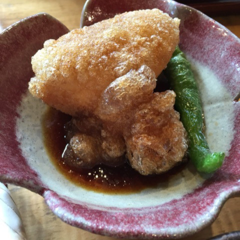 栃餅揚げ(くつきそば 永昌庵)